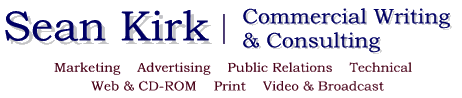 Sean Kirk, Commercial Writing Services